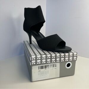 Newbella Women Black Knit‎ Cutout Stiletto Sandals Open Toe Heels AL4885BL39